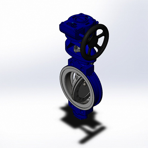 Запорный трёхэксцентриковый дисковый затвор серии КПЛВ-Д